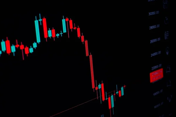 Tőzsdei Kereskedési Ábra Befektetési Elemzés Üzleti Index Ábra Pénzügyi Tanács — Stock Fotó