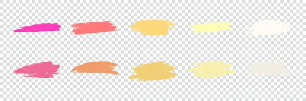 Pennellate Colorate Pennello Elemento Design Artistico Colorato Pennellate Inchiostro Colorato — Vettoriale Stock