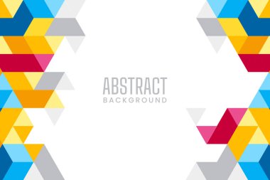 Geometric abstract background with colorful polygons