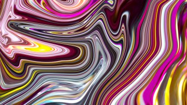 Renk karışımı. Yağlı boyaların etkisi. Sıvı etkisi olan bir arka plan. Yüzeyde dalgalanmalar. Boşanmalar, dalgalar, hareketler. Çok renkli illüstrasyon