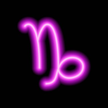 Pembe neon burcu Oğlak burcu. Tahminler, astroloji, yıldız falı.