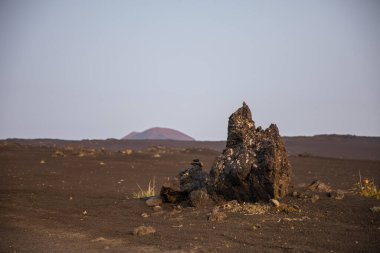 Tolbachik volkanlı manzara