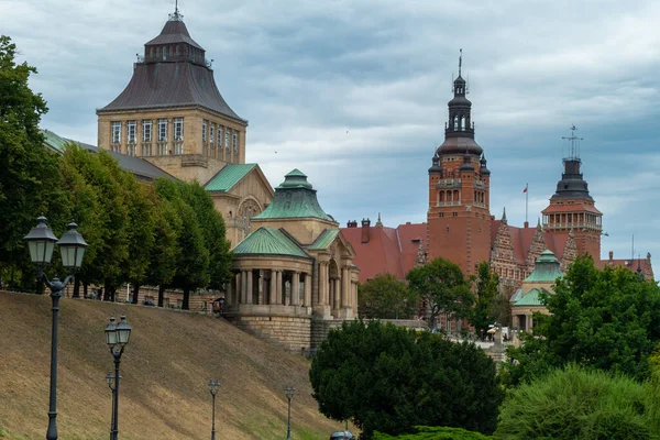 Szczecin 'deki Chrobry setinin manzarası