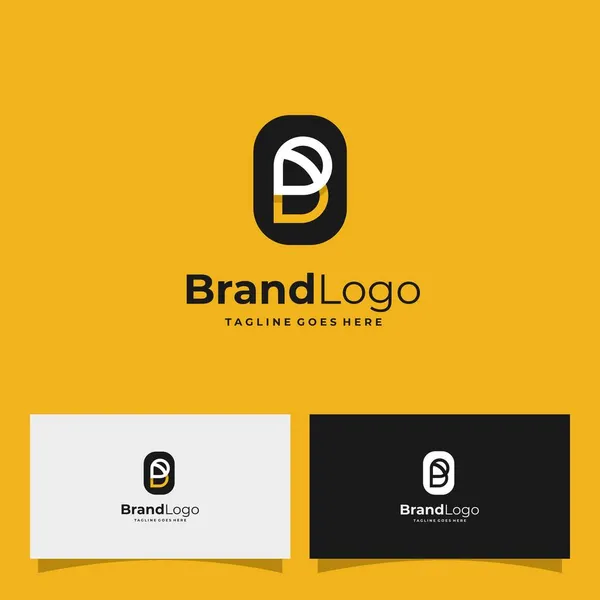 Carta Com Vetor Design Logotipo Abelha —  Vetores de Stock