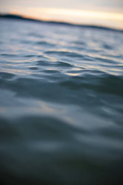 Макро Озерної Води Озері Смолоскип Мічигані Ліцензійні Стокові Зображення