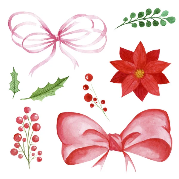 Suluboya Noel süslemeleri Noel ağacını selamla