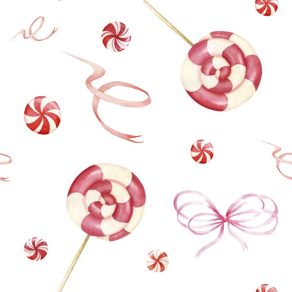 suluboya desenli tatlı şeker lolipop kurdelesi