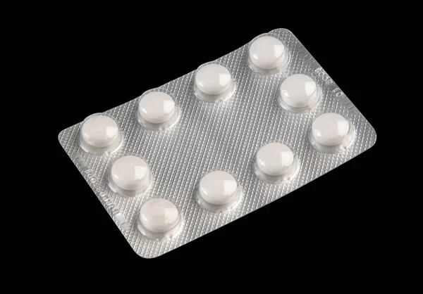 Pills Packaging Sheets Blister Isloated Backgroung — Stockfoto