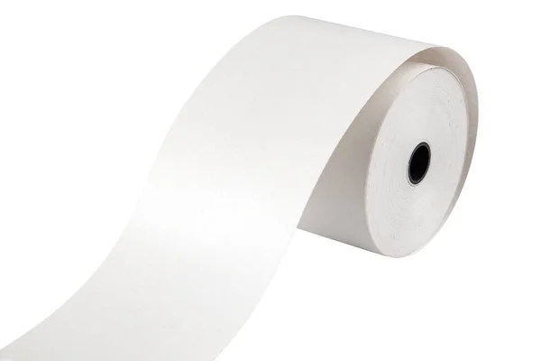 Paper Roll Use Cashier Machine Refill Isolated Imagen de stock