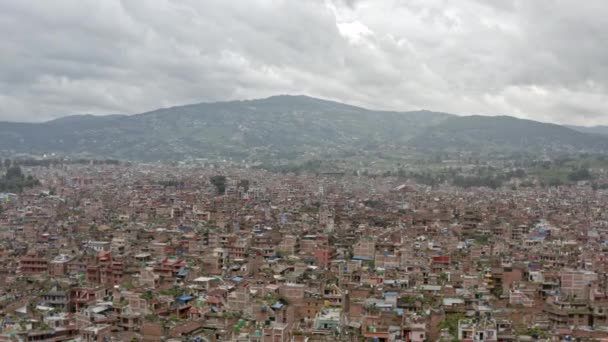 Hava görüntüsü Katmandu Nepal. — Stok video