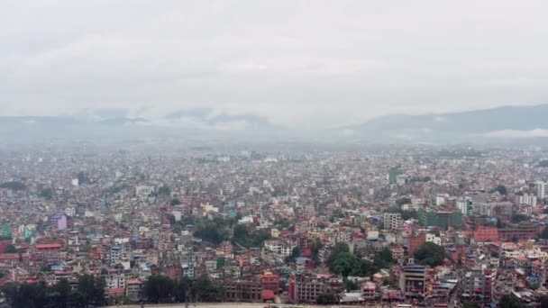 Vista aerea Kathmandu Nepal. — Video Stock