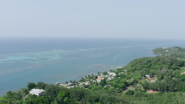 Hava görüntüsü Roatan Hondura. — Stok video