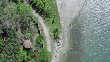 Hava görüntüsü Roatan Honduras. 