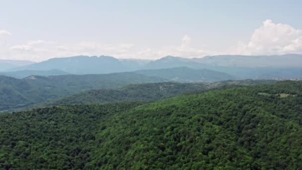 Vista aérea das montanhas do Azerbaijão — Vídeo de Stock