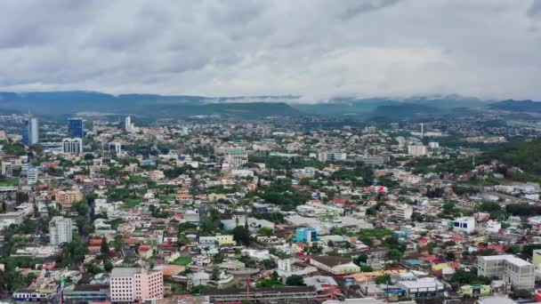 Utsikt fra luften Tegucigalpa Honduras – stockvideo