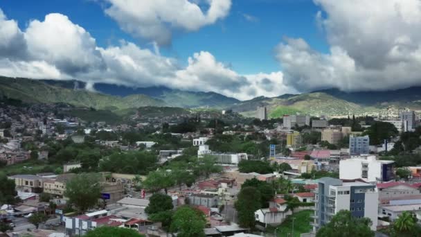 Вид с воздуха Tegucigalpa Гондурас. — стоковое видео