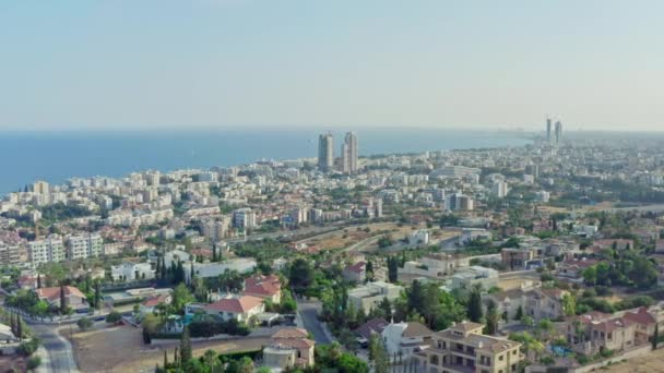 Légi felvétel Limassol Ciprus. — Stock videók