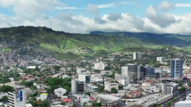 Aerial view Tegucigalpa Honduras. — Stock Video