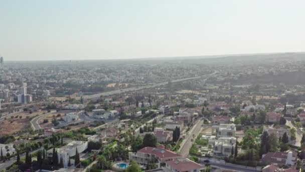 Widok z lotu ptaka Krajobraz cypryjski. — Wideo stockowe