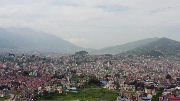 Légi felvétel Kathmandu Nepál. — Stock videók
