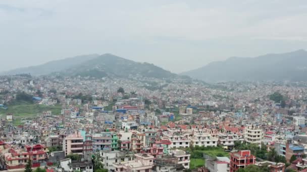 Luftaufnahme Kathmandu Nepal. — Stockvideo