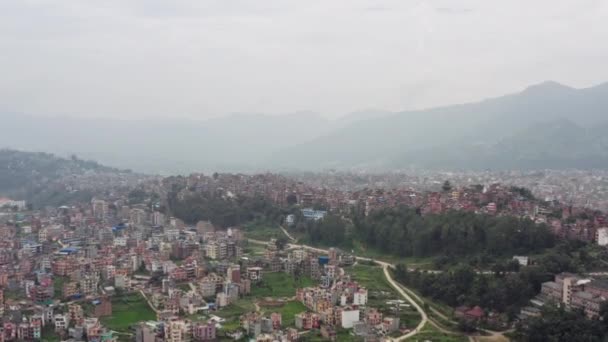 Vista aérea Katmandú Nepal — Vídeo de stock