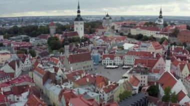 Havadan bakıldığında Tallinn Estonya