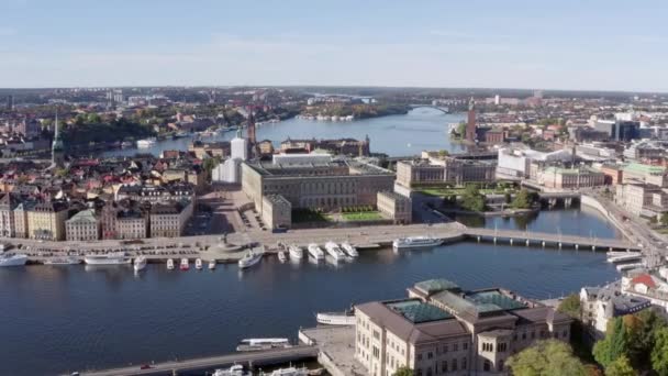 Luchtfoto Stockholm Zweden — Stockvideo