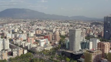 Tiran Arnavutluk havadan görüşü. 