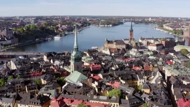 Vue Aérienne Stockholm Suède. — Video