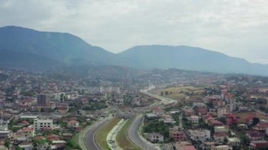 Tiran Arnavutluk havadan görüşü. 