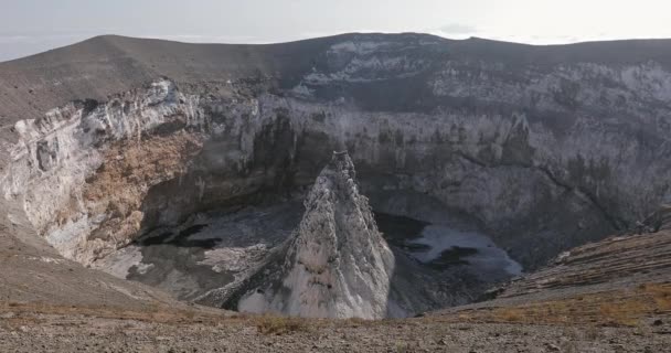 坦桑尼亚冷盖火山的火山口. — 图库视频影像