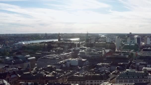 Vista aérea Estocolmo Suecia. — Vídeo de stock