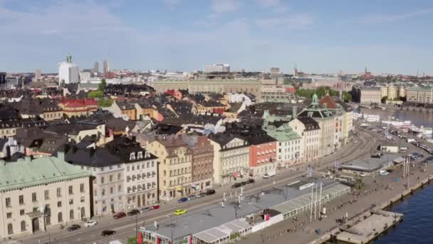 Vista aérea Estocolmo Suecia. — Vídeo de stock