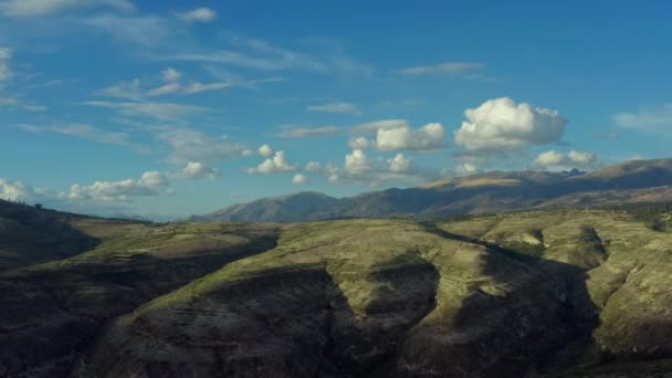 Aerial view Mountains Andes Peru. — Stockvideo