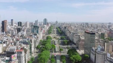 Hava manzaralı Buenos Aires Arjantin.