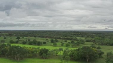 Havadan görünüm doğası Paraguay. 