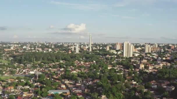 Letecký pohled Asuncion Paraguay — Stock video