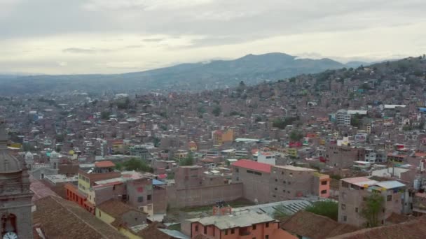 Pemandangan udara Ayacucho Peru. — Stok Video