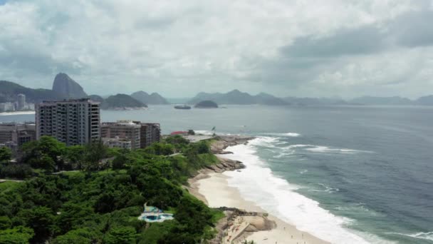 Aerial view Rio de Janeiro Brazil. — Stock Video