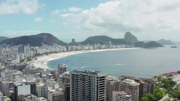 Luchtfoto Rio de Janeiro Brazilië. — Stockvideo