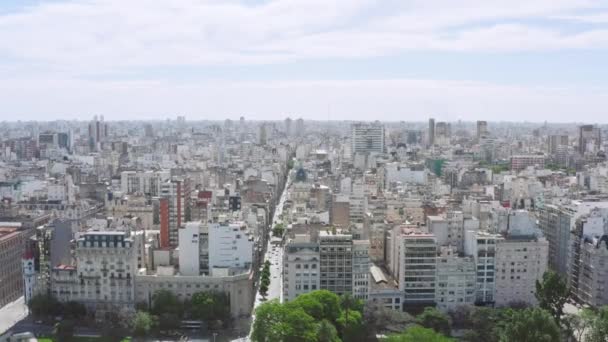 Flygfoto Buenos Aires Argentina. — Stockvideo