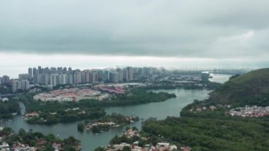 Hava manzaralı Rio de Janeiro Brezilya. 