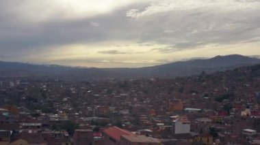 Hava manzaralı Ayacucho Peru. 