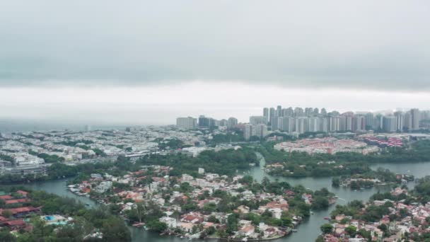 Letecký pohled Rio de Janeiro Brazílie. — Stock video
