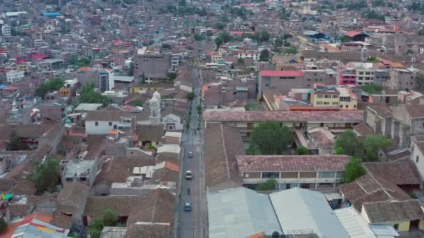Luchtfoto uitzicht Ayacucho Peru — Stockvideo