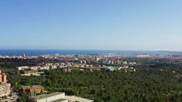 Luftaufnahme Tarragona Katalonien. Stadtbild — Stockvideo