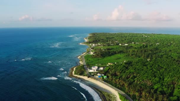 Luchtfoto San Andres Colombië. — Stockvideo