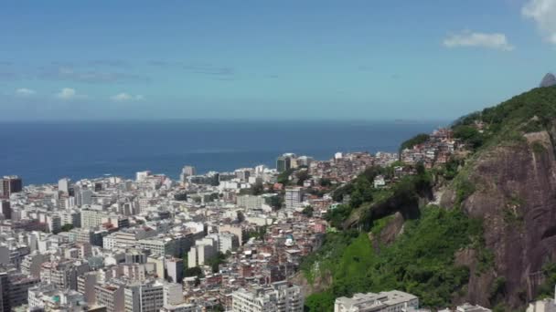 Luftaufnahme Rio de Janeiro Brasilien Stadtbild. — Stockvideo