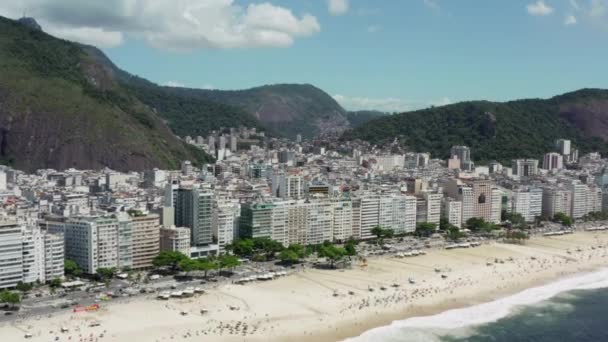 Vista aerea Rio de Janeiro Brasile paesaggio urbano. — Video Stock